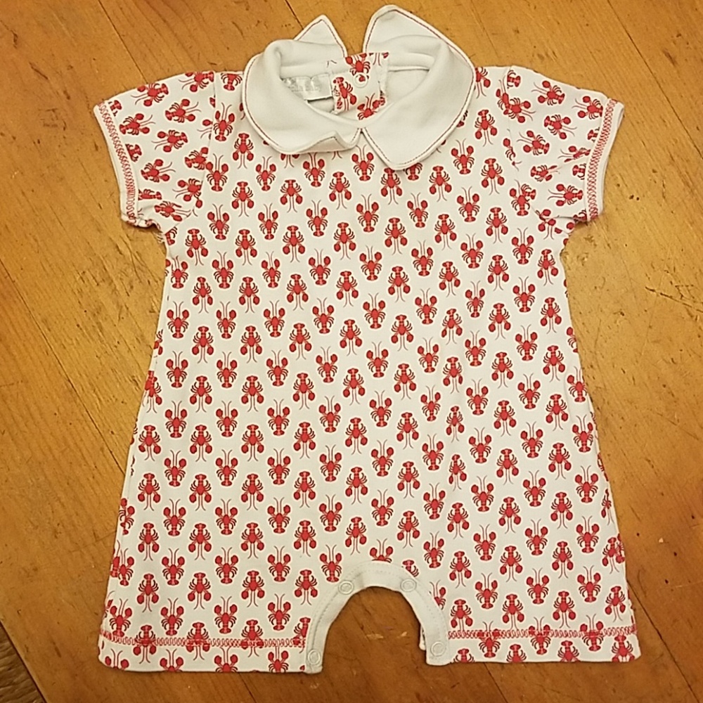 NWOT Crawfish/lobster short sleeve short onesie